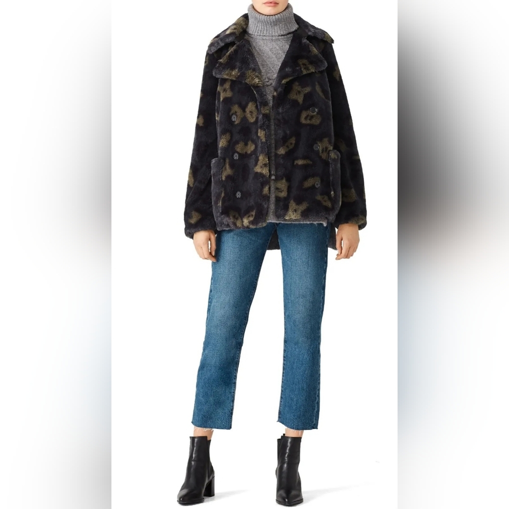 Zadig & Voltaire Miles Leo Faux Fur Coat